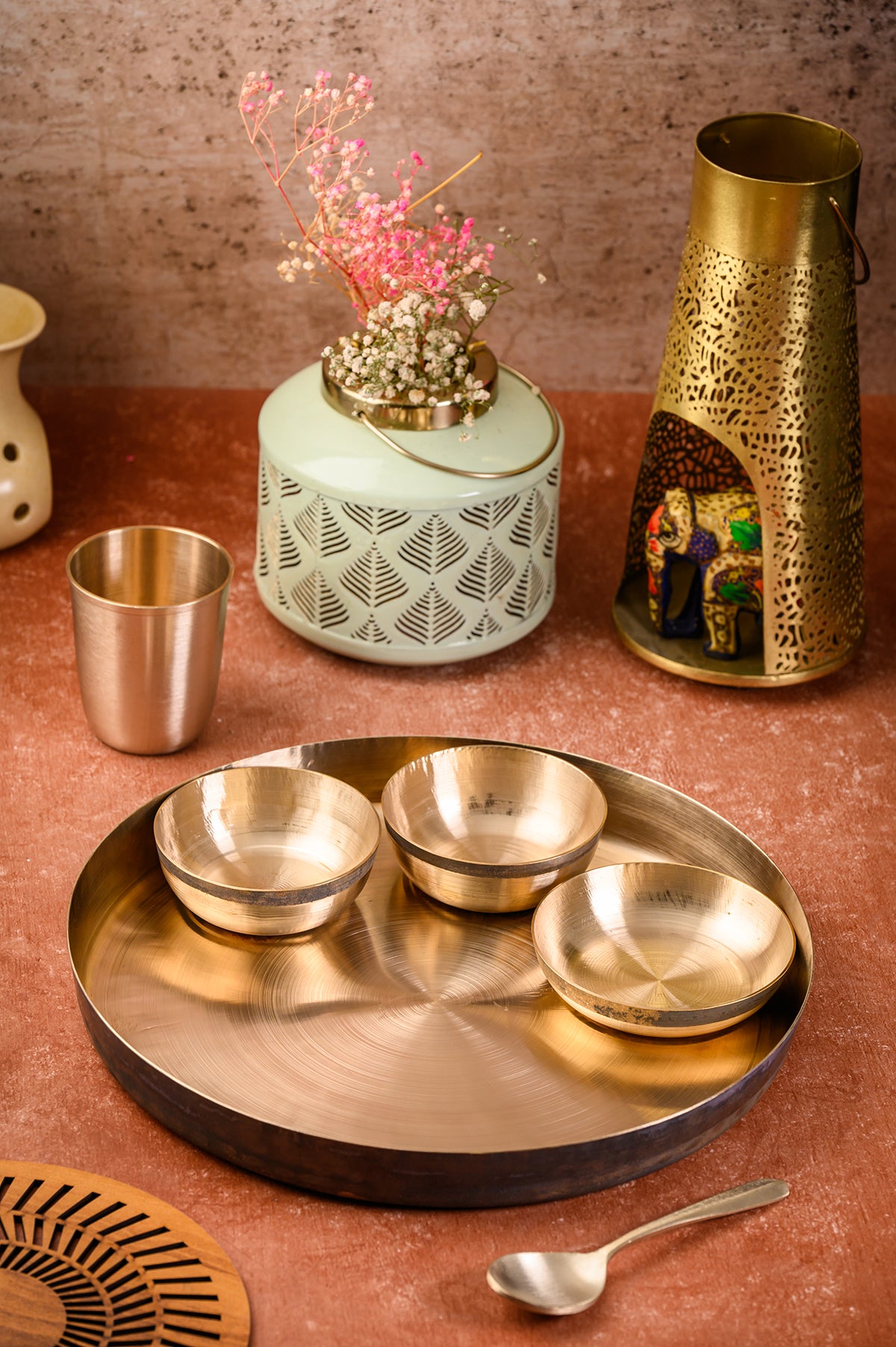 Kansa Thali Dinner Set 6Pc