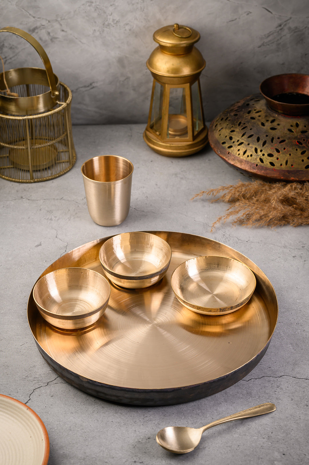 Bronze Thali Set 6Pc
