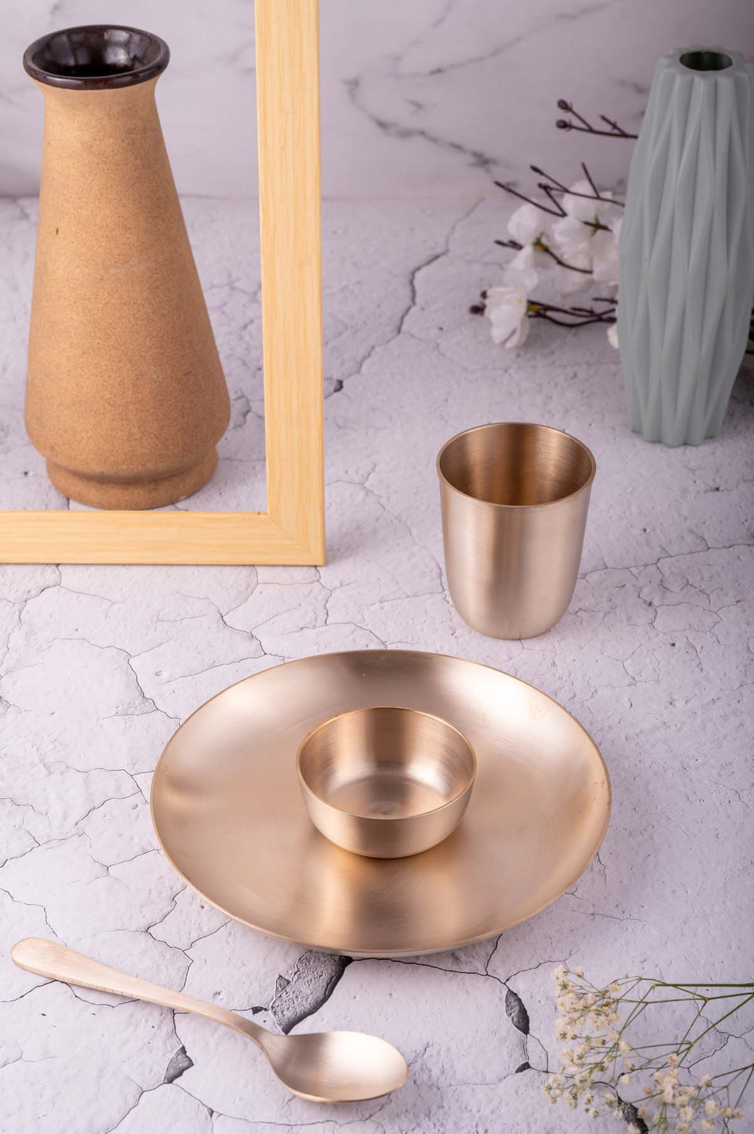 Kansa Baby Dinner Set | Matte Finish