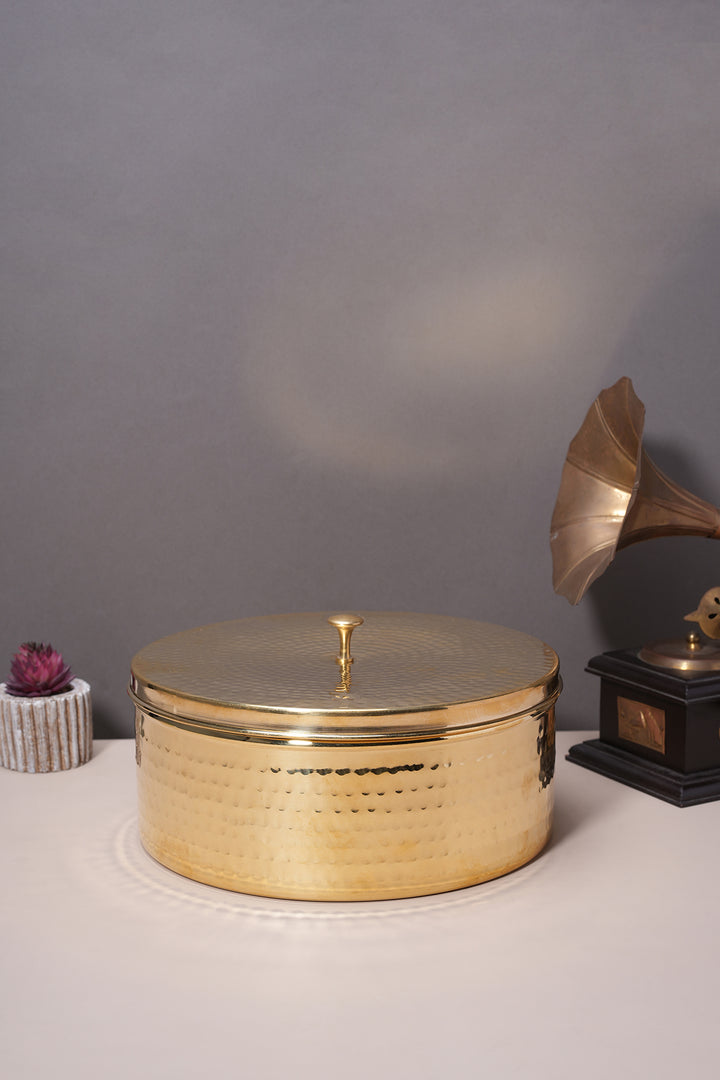 brass chapati box perfect for Indian kitchen