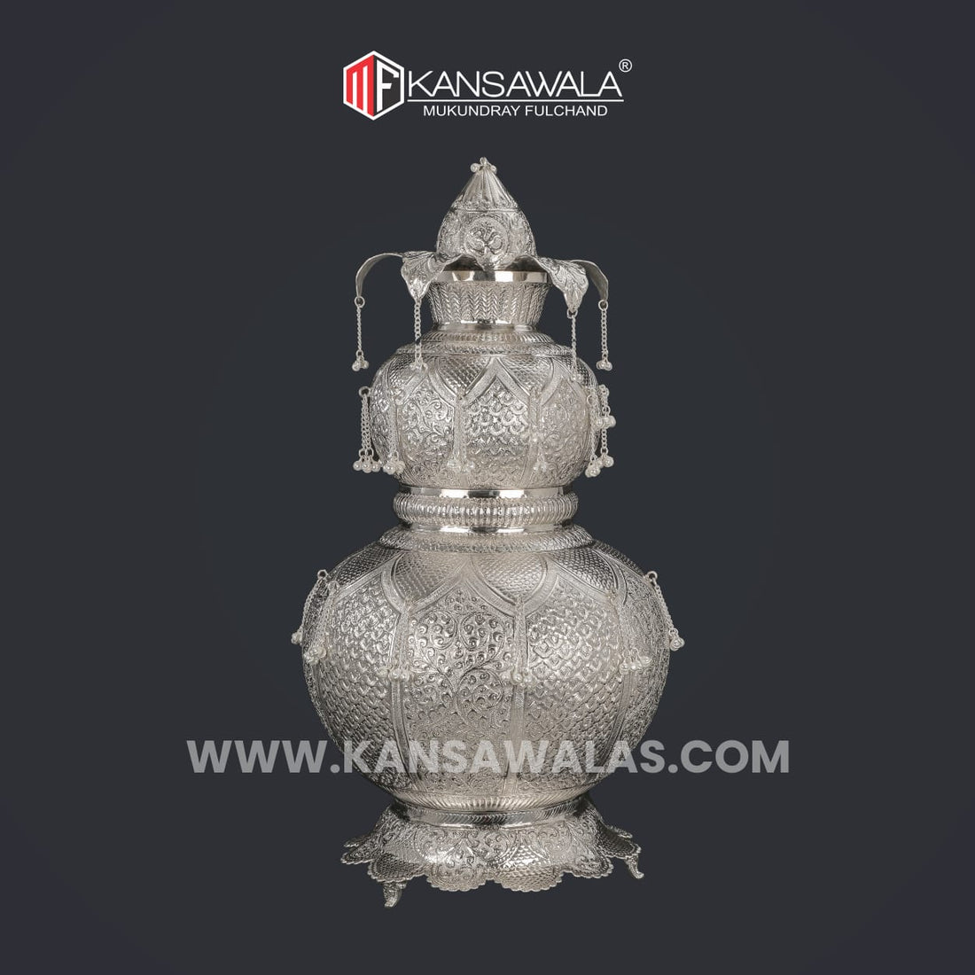 German Silver Gola (Mamat) set for Gujarati weddings — Kansawala
