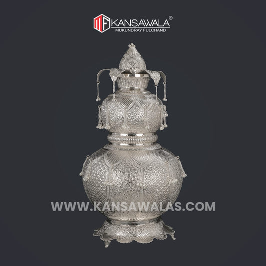German Silver Gola (Mamat) set for Gujarati weddings — Kansawala