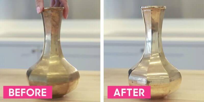 Cleaning bronze Kansa utensils to restore their shine — Kansawala