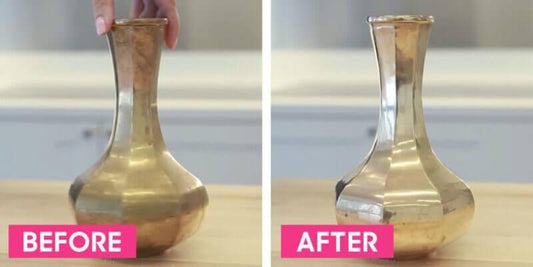 Cleaning bronze Kansa utensils to restore their shine — Kansawala