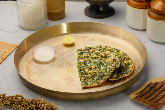 Kansa bronze thali plate — Kansa is called bell metal in English