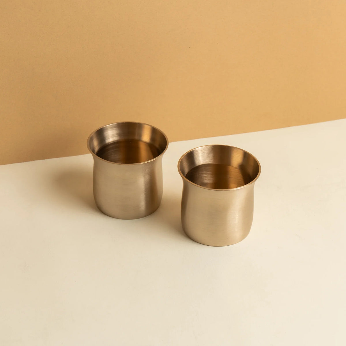 Kansa bronze bungalow glass set by Kansawala