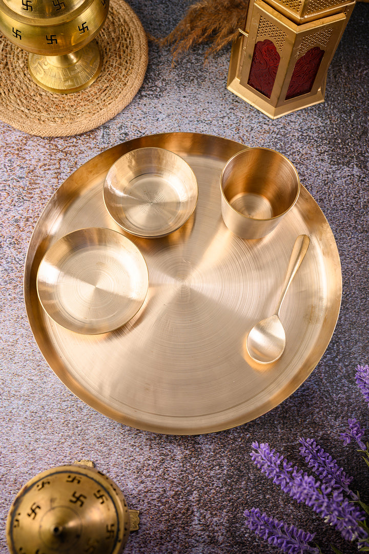 Kansa Thali Plate Set