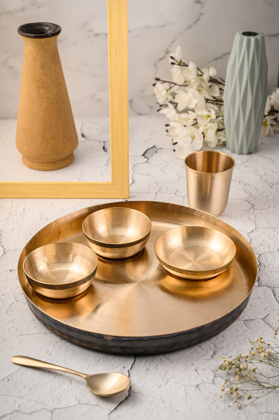 Bronze Thali Dinner Set