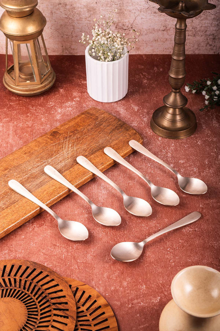 Bronze Spoon Set / Cutlery Set - 6 Pc