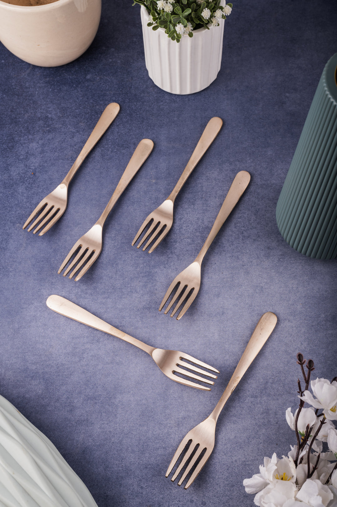 Bronze Fork Set / Cutlery Set – 6 Pc