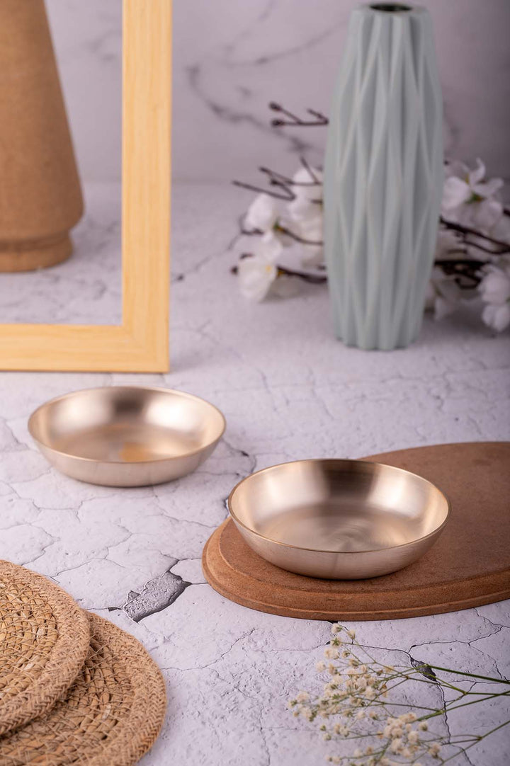 Kansa Sweet Dish (SET OF 2)  | Matte Finish