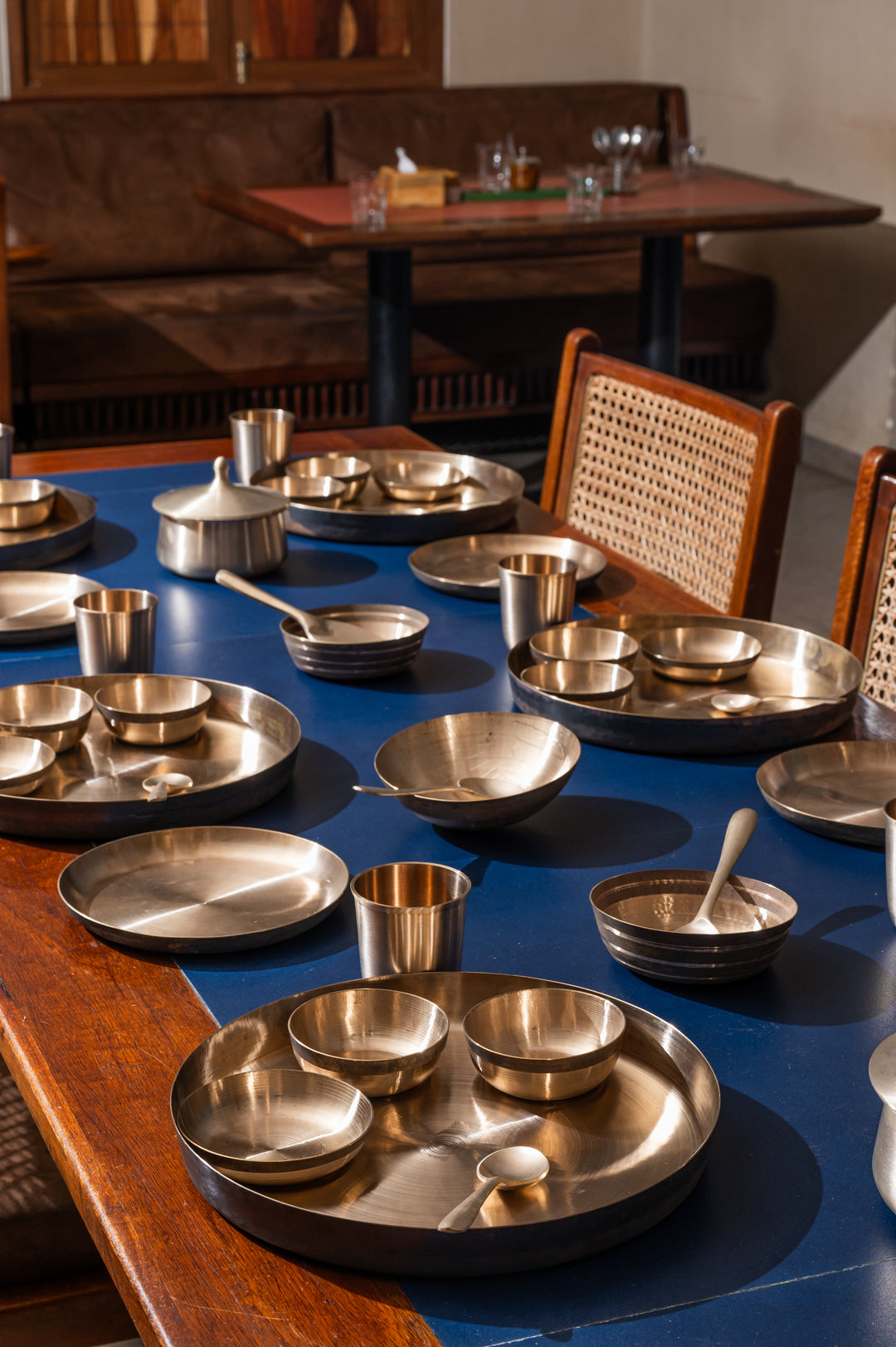 Kansa Thali Set – 50 Pieces for Family Dining