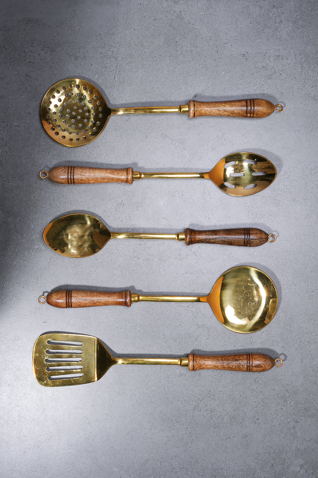 Brass Ladle Set  For Cooking