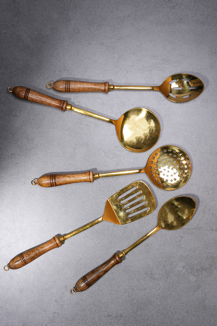 Pital Ladle set Utensils For Cooking