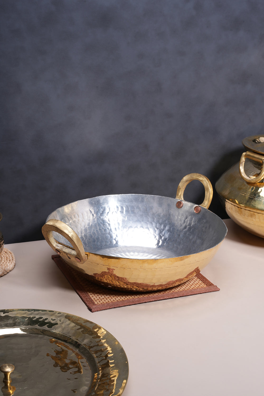 Brass Kadhais Set 