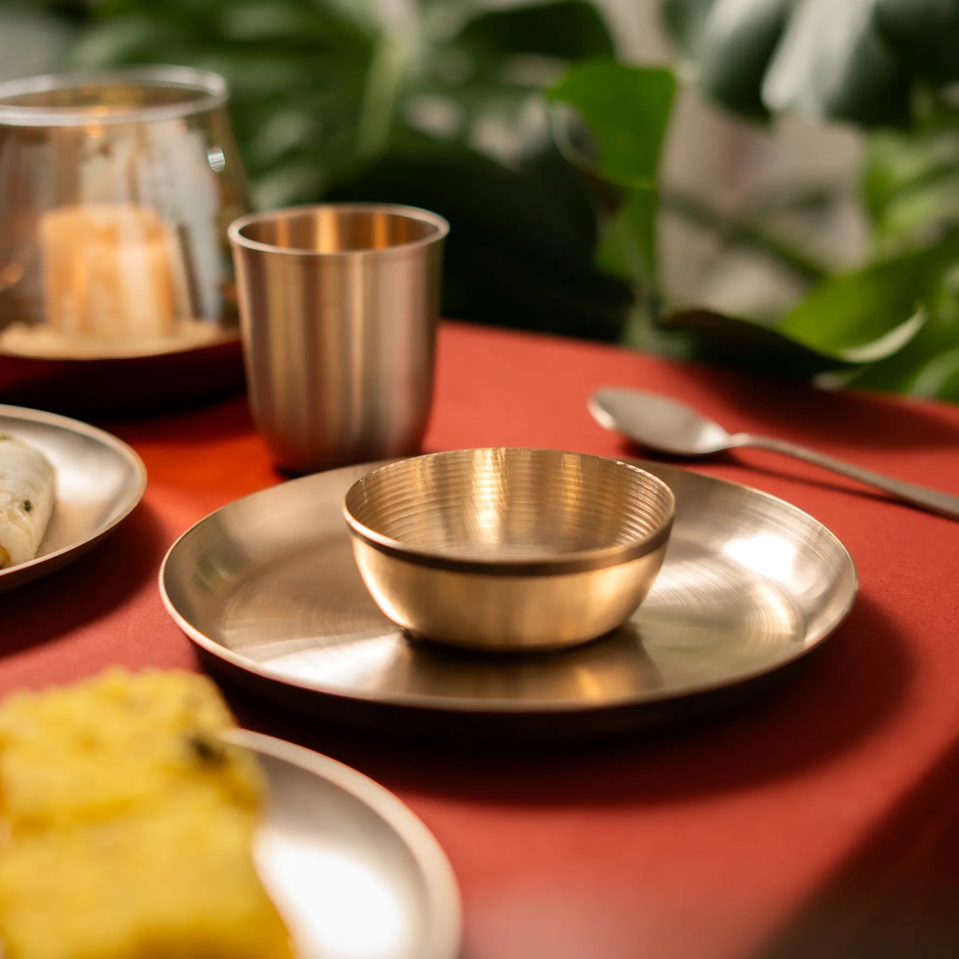 Kansawala bell metal baby food set 9 handmade, hand-beaten kansa
