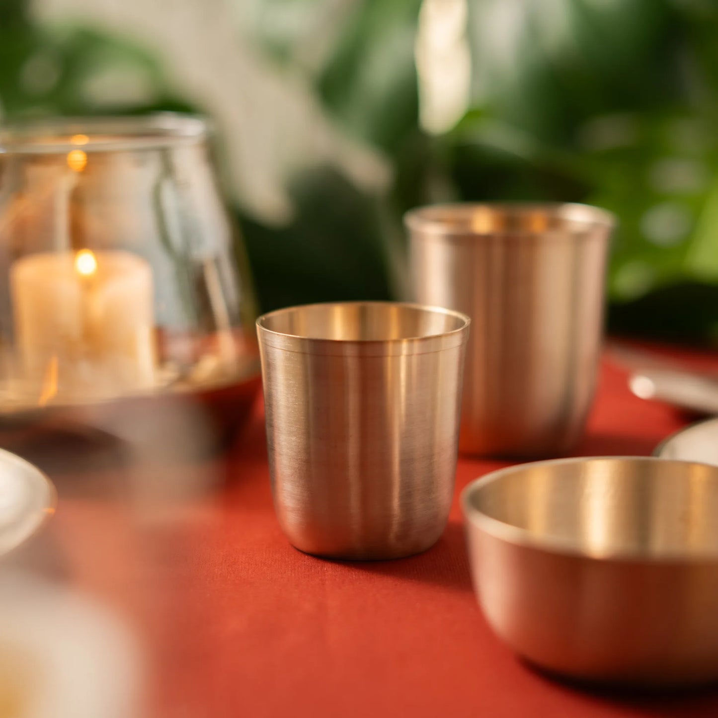 Kansa Baby Glass in bell metal, matte finish by Kansawala