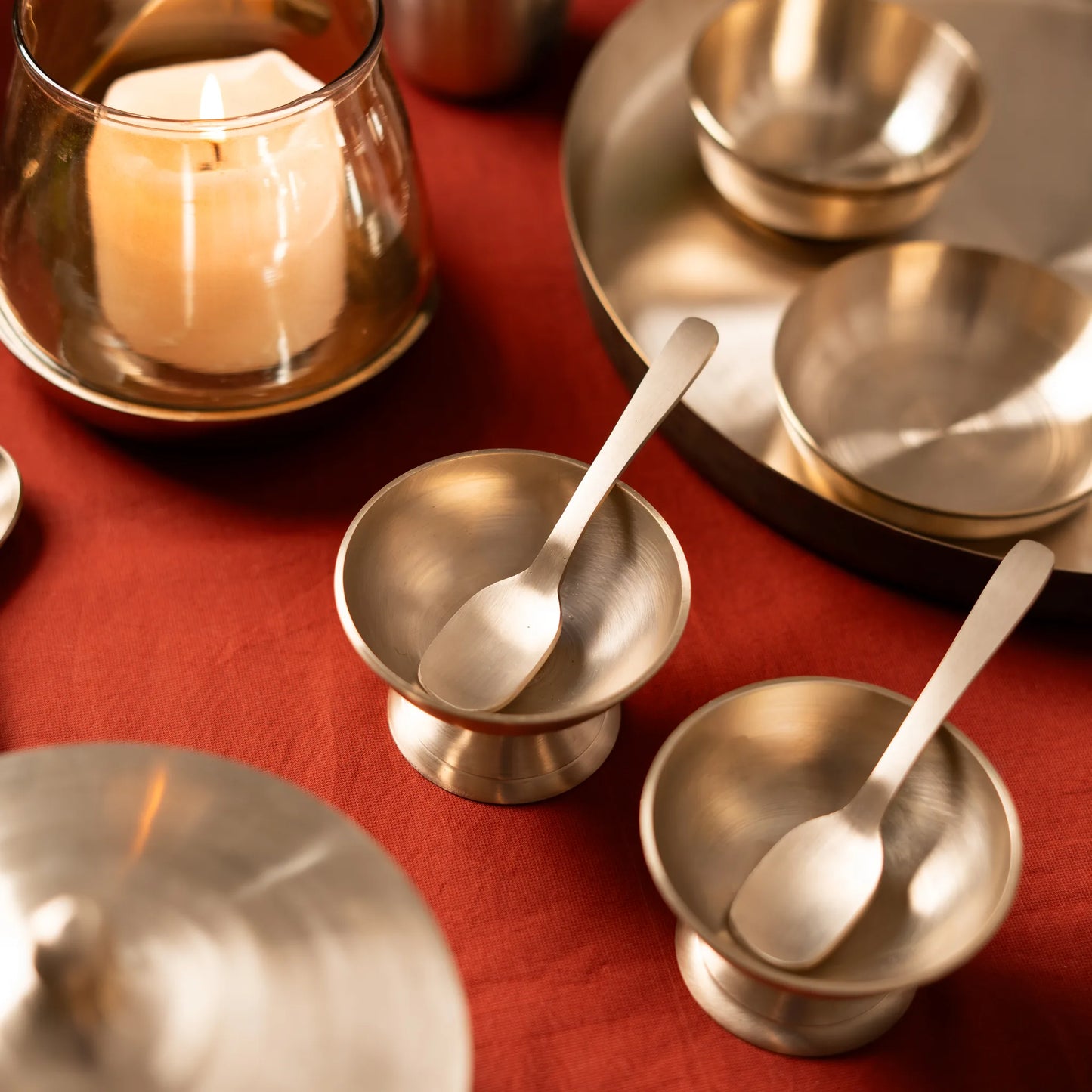Kansawala bell metal dessert bowl matte finish