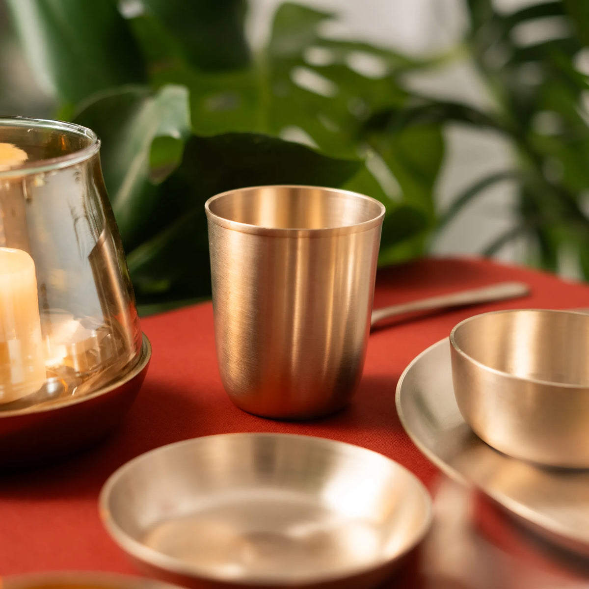 Kansawala bell metal drinking glass matte finish