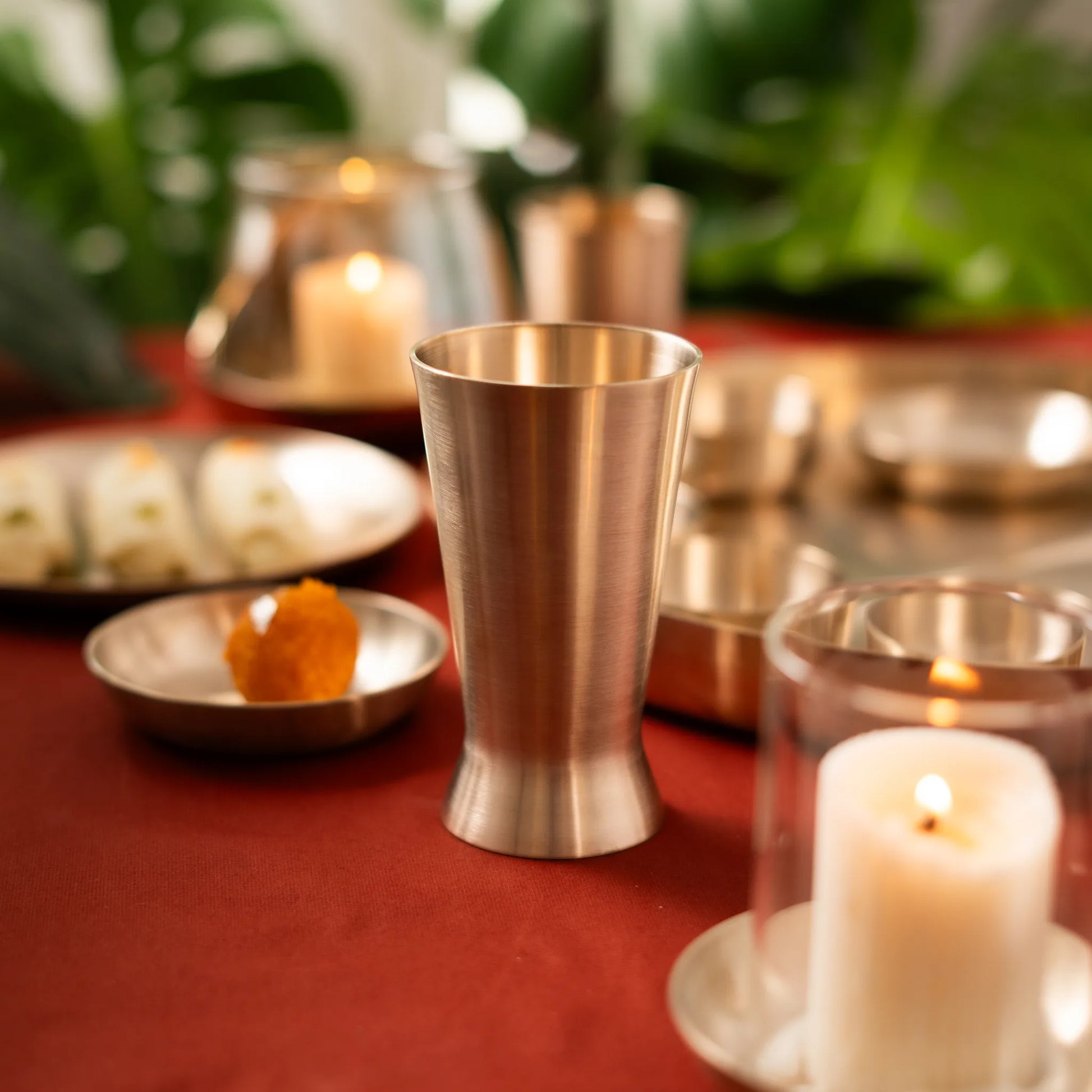 Kansawala bell metal lassi glass matte finish