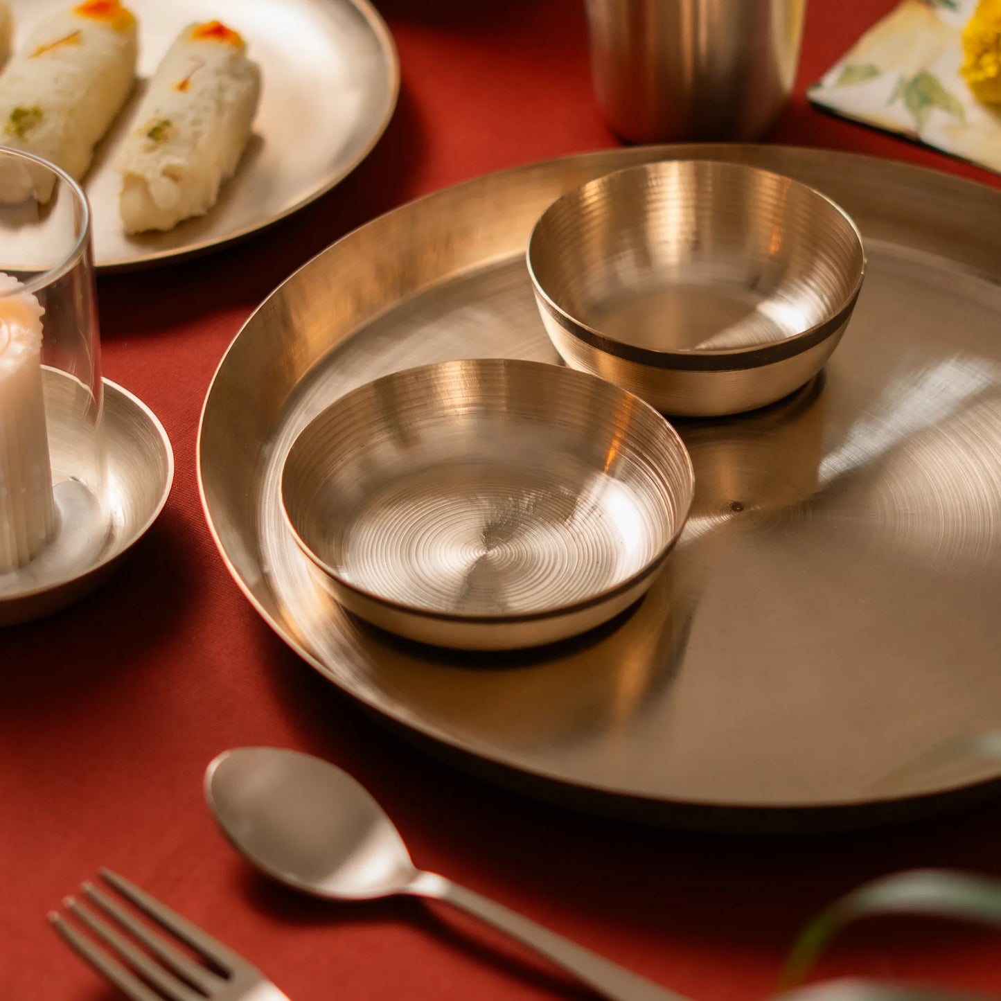 Kansawala bell metal mithai bowl hand beaten