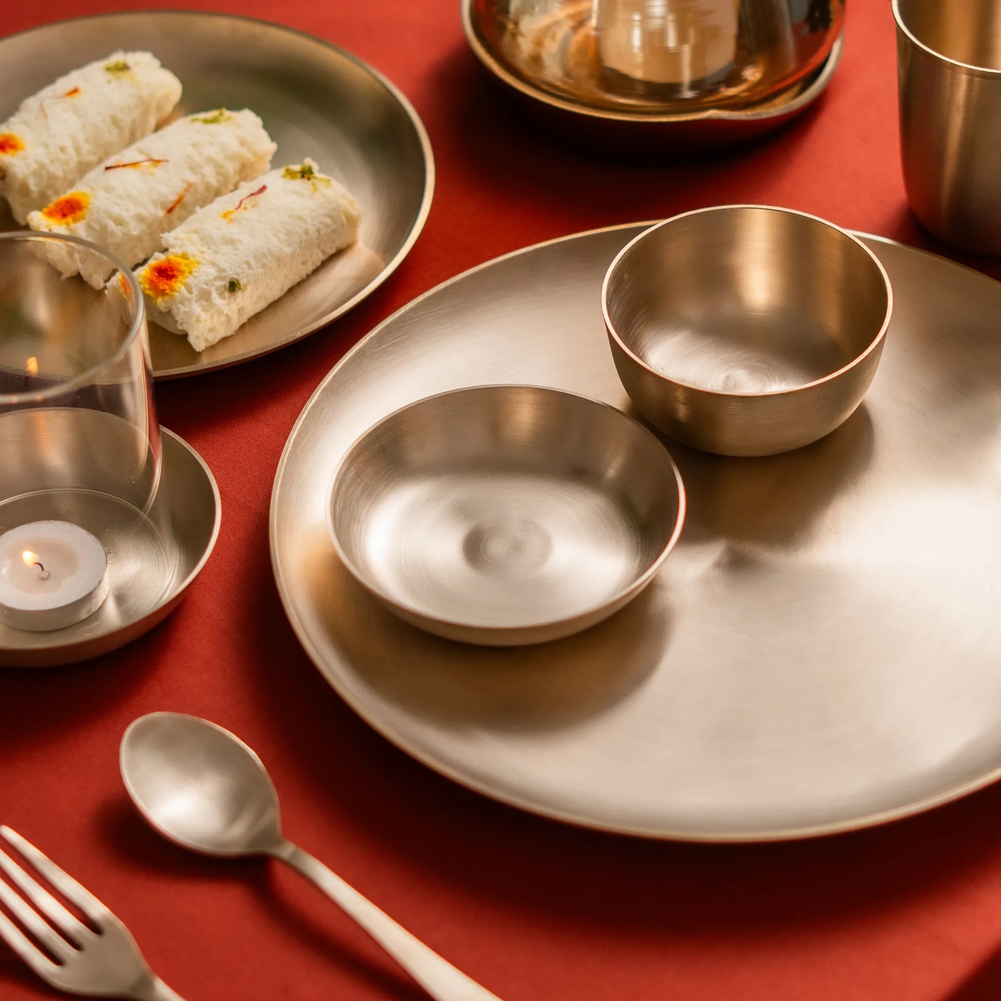 Kansawala bell metal mithai bowl matte finish