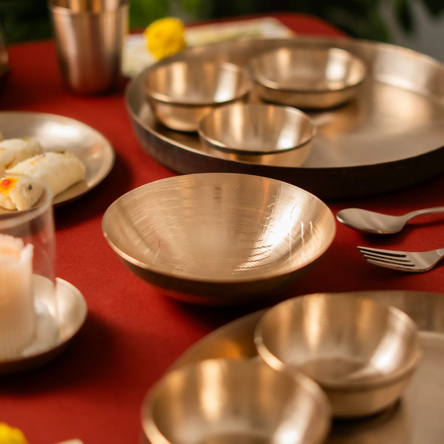 Kansawala bell metal tasla bowl hand beaten