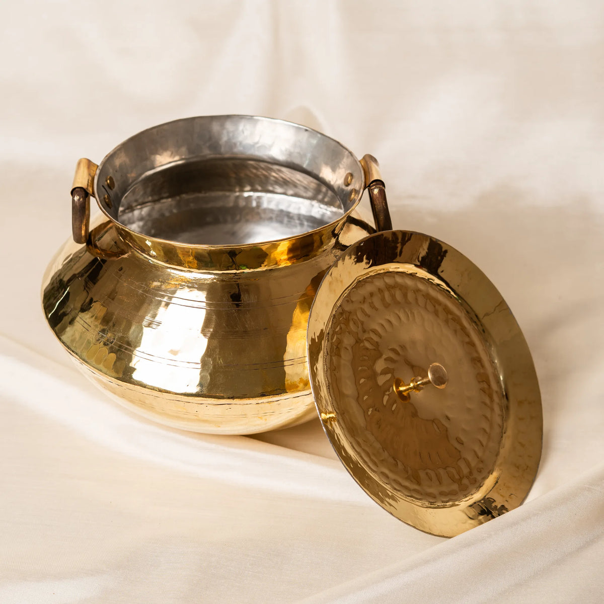 Kansawala brass biryani handi for cooking housewarming gift