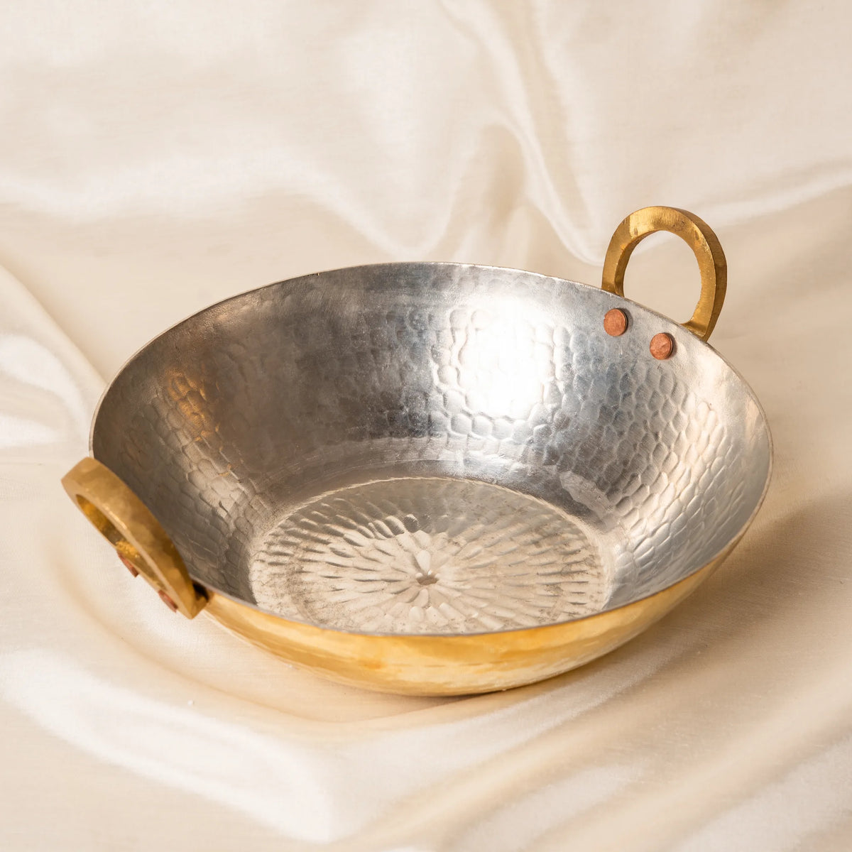 Kansawala brass kadhai flat bottom housewarming gift