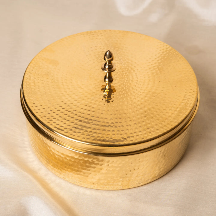 Kansawala brass roti storage box
