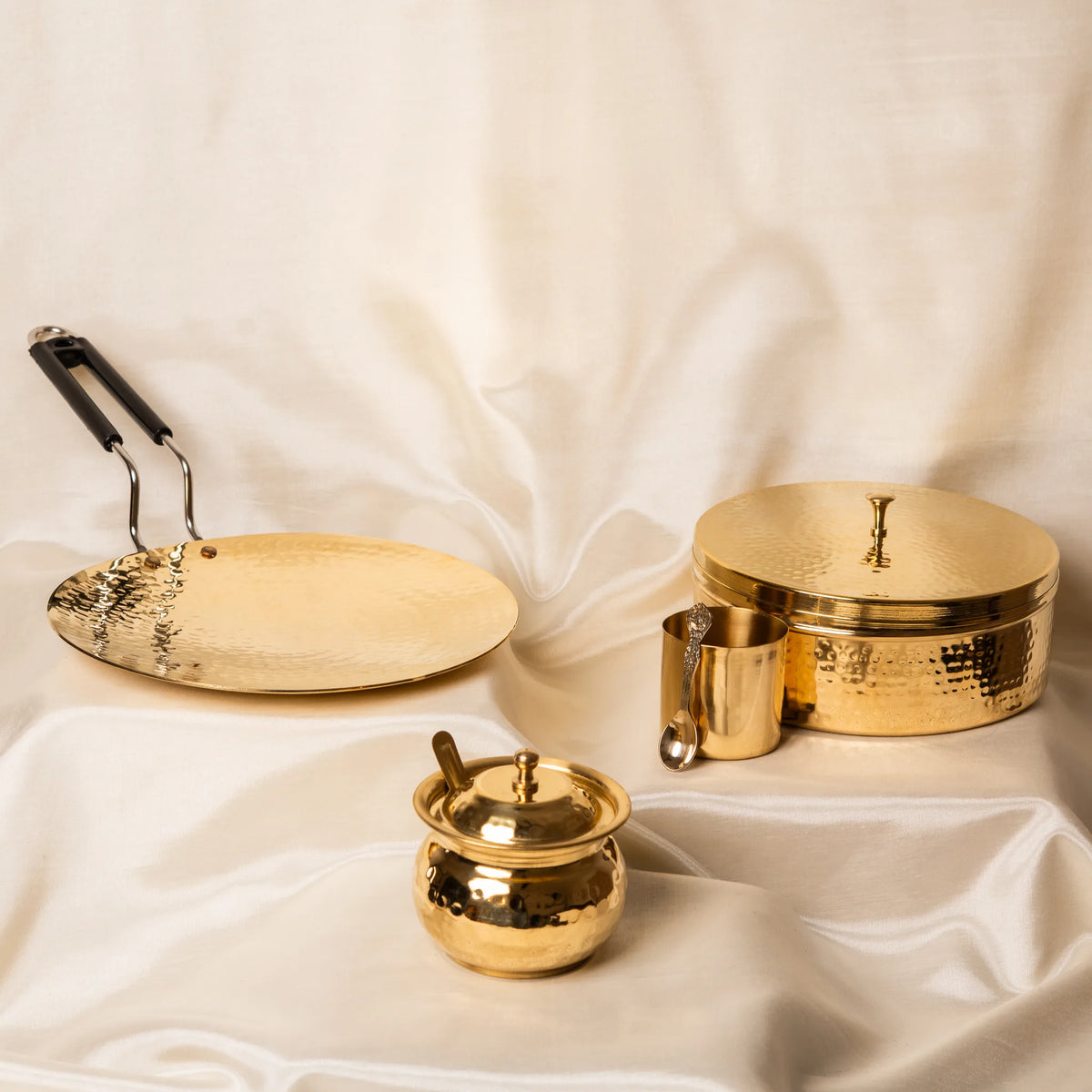 Kansawala brass spice box indian kitchen, view 11