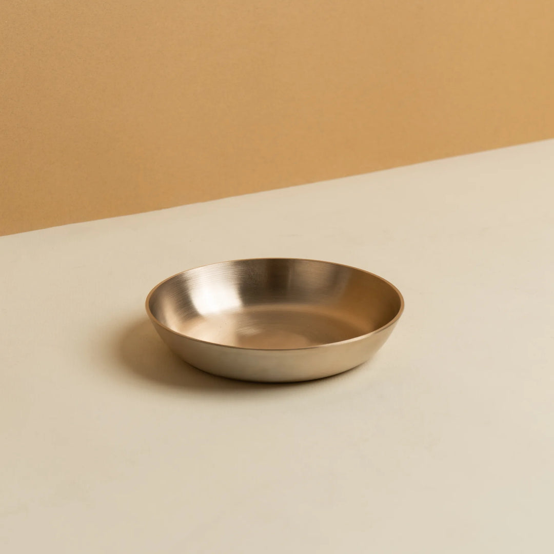 Kansawala bronze dinner set ayurvedic casting, matte finish
