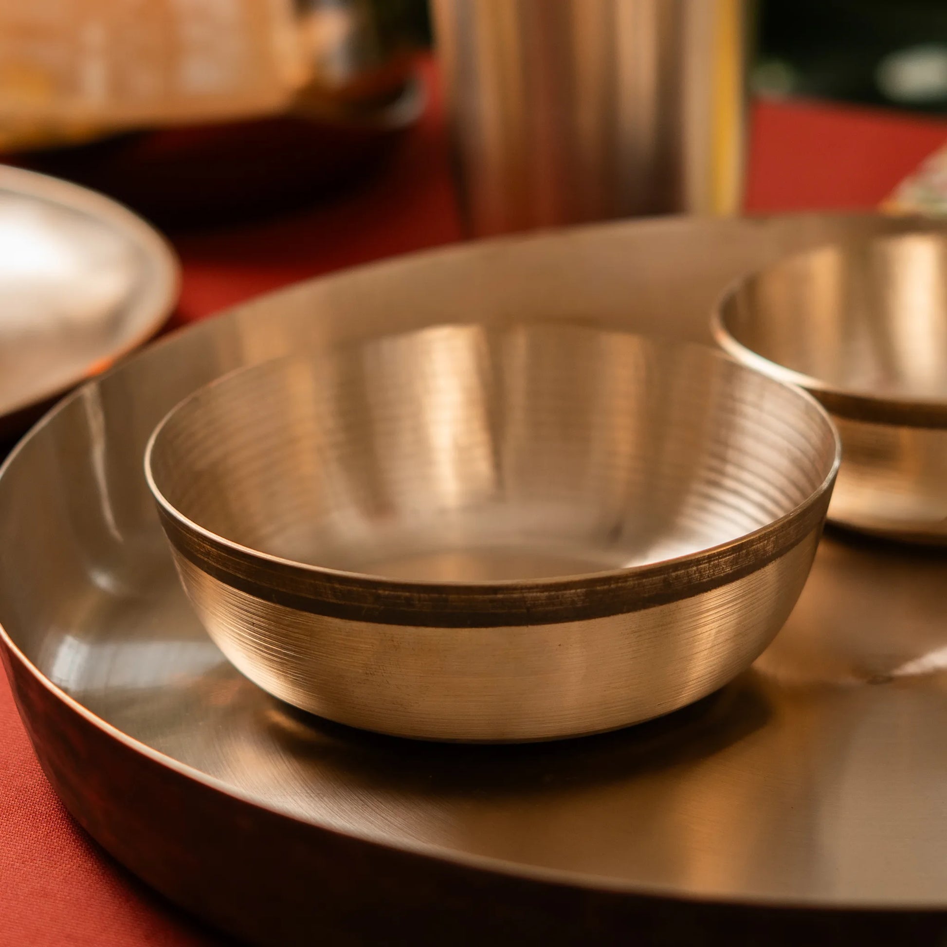 Kansawala bronze katori ayurvedic dining handmade, hand-beaten kansa
