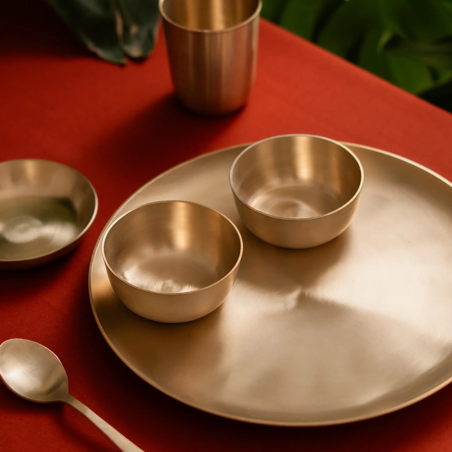Kansawala bronze katori ayurvedic dining, matte finish