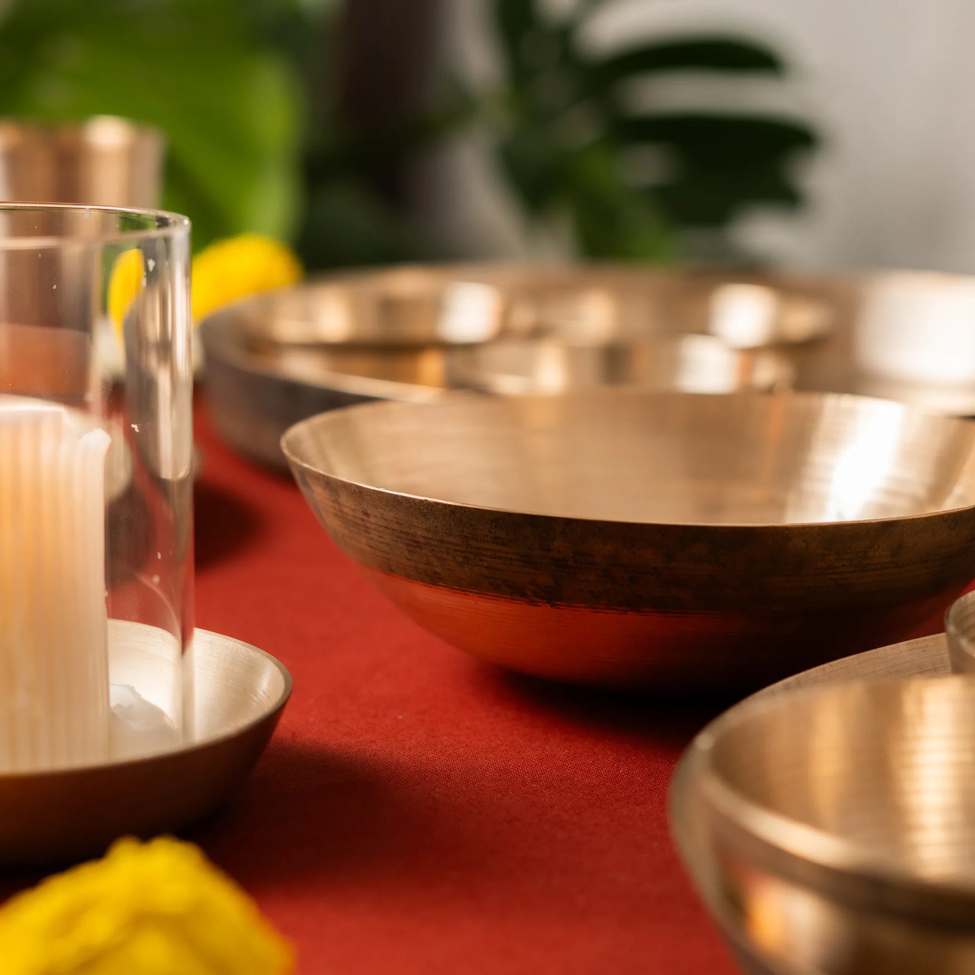 Kansawala bronze tasla traditional gujarat, hand-beaten kansa