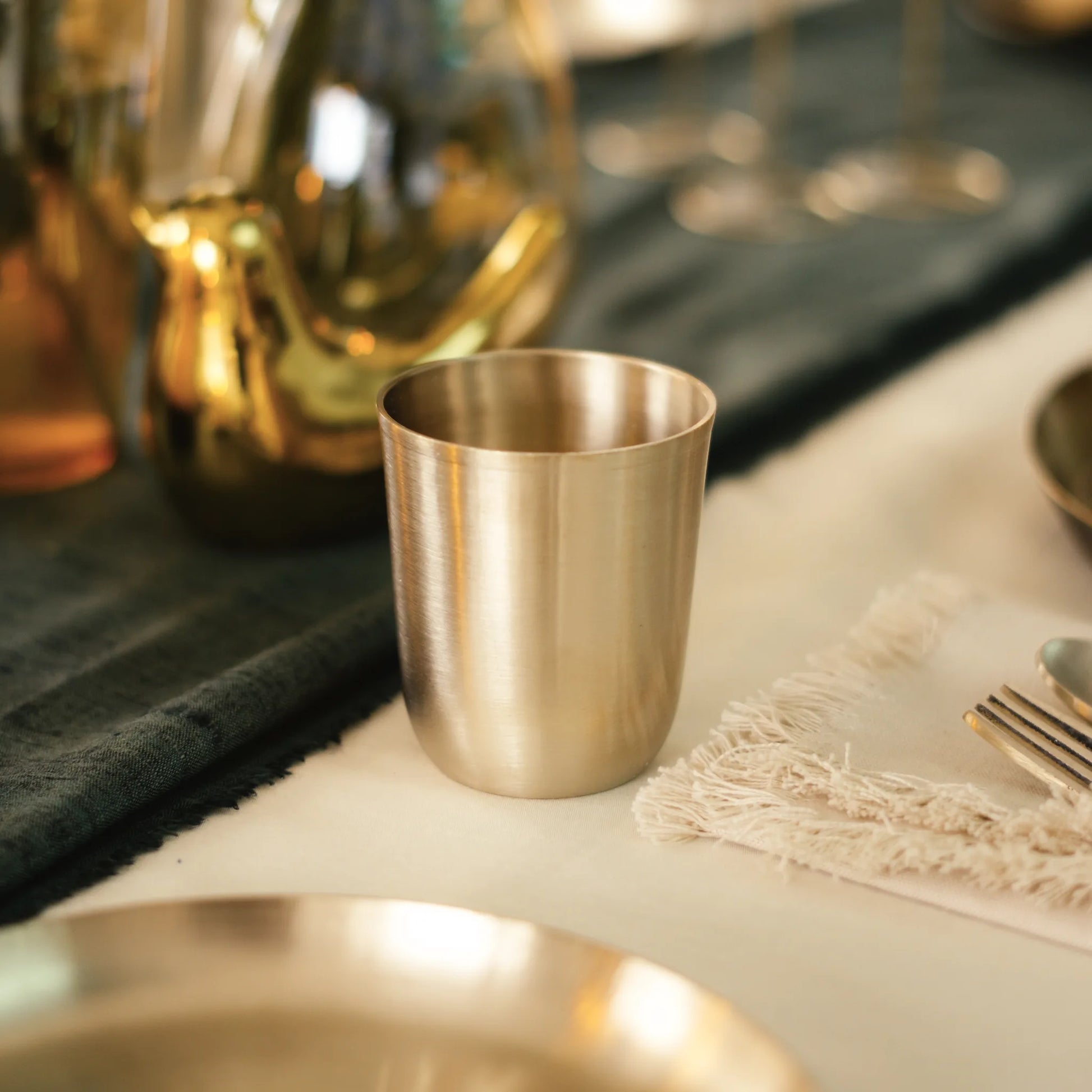 Kansawala bronze thali set ayurvedic dining, hand-beaten, view 16