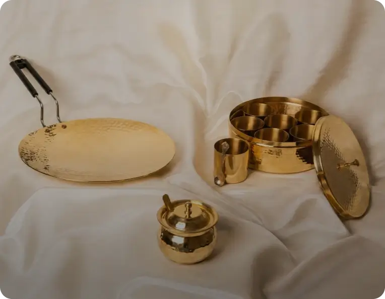 Pure Brass.  Lined To Cook,Bare To Store.