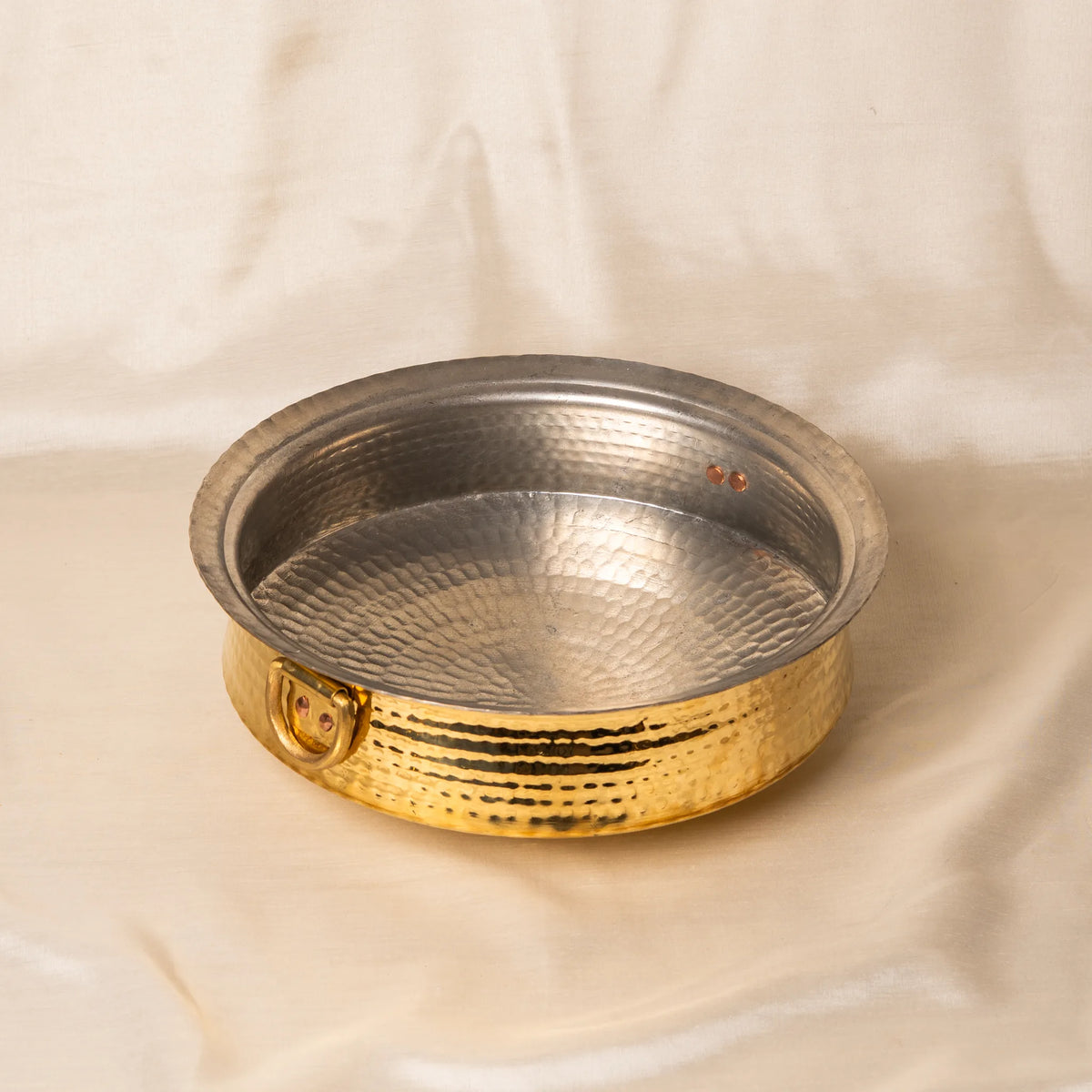 Kansawala hammered brass lagan cookware