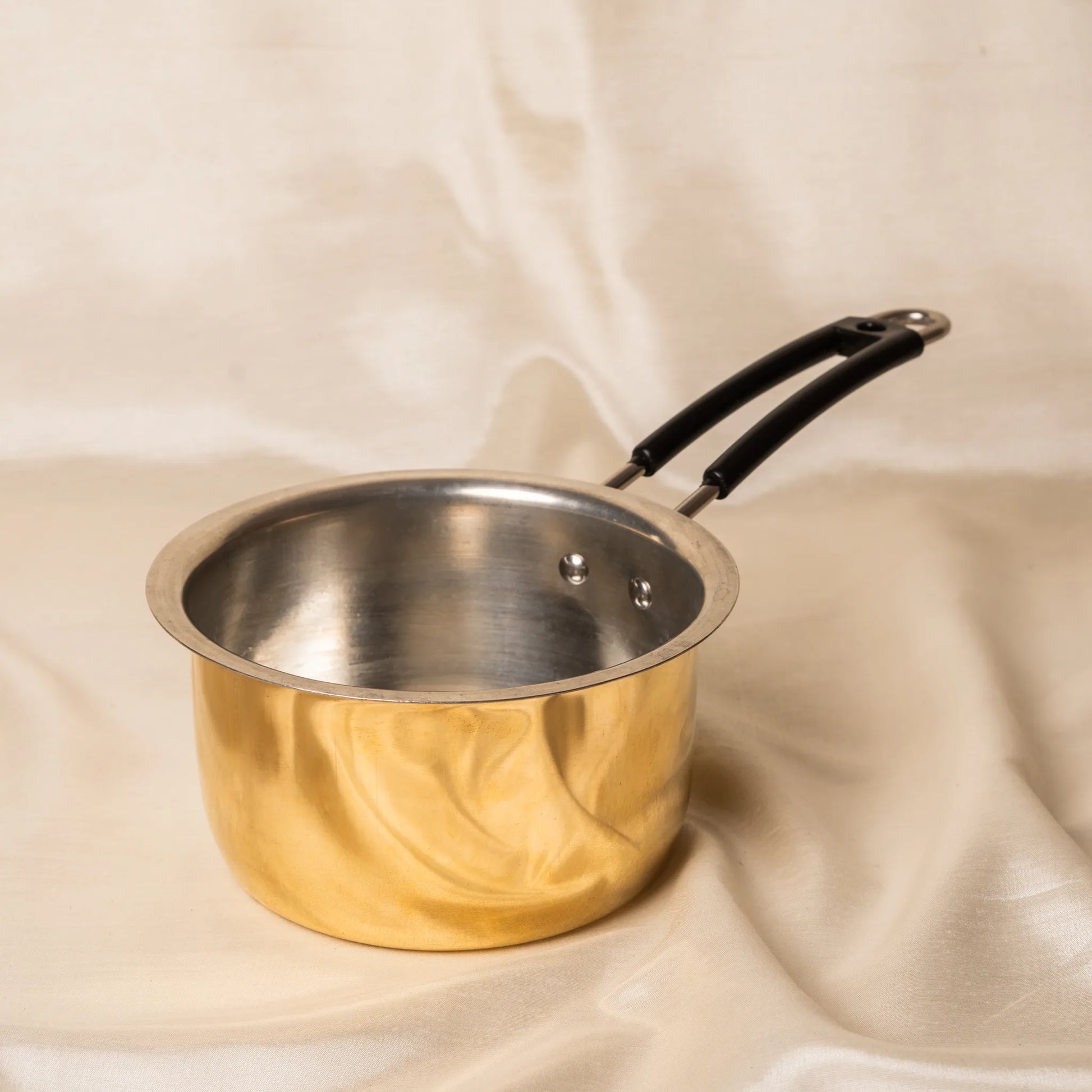 Kansawala hammered brass saucepan cooking brass