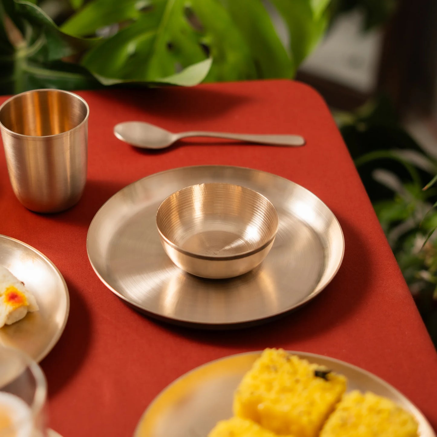 Kansawala kansa baby dinner set 7 handmade, hand-beaten kansa