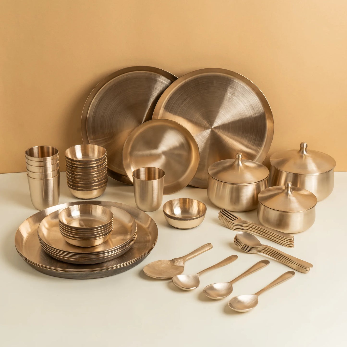 Kansawala kansa bhojan set indian dining, hand-beaten, view 11