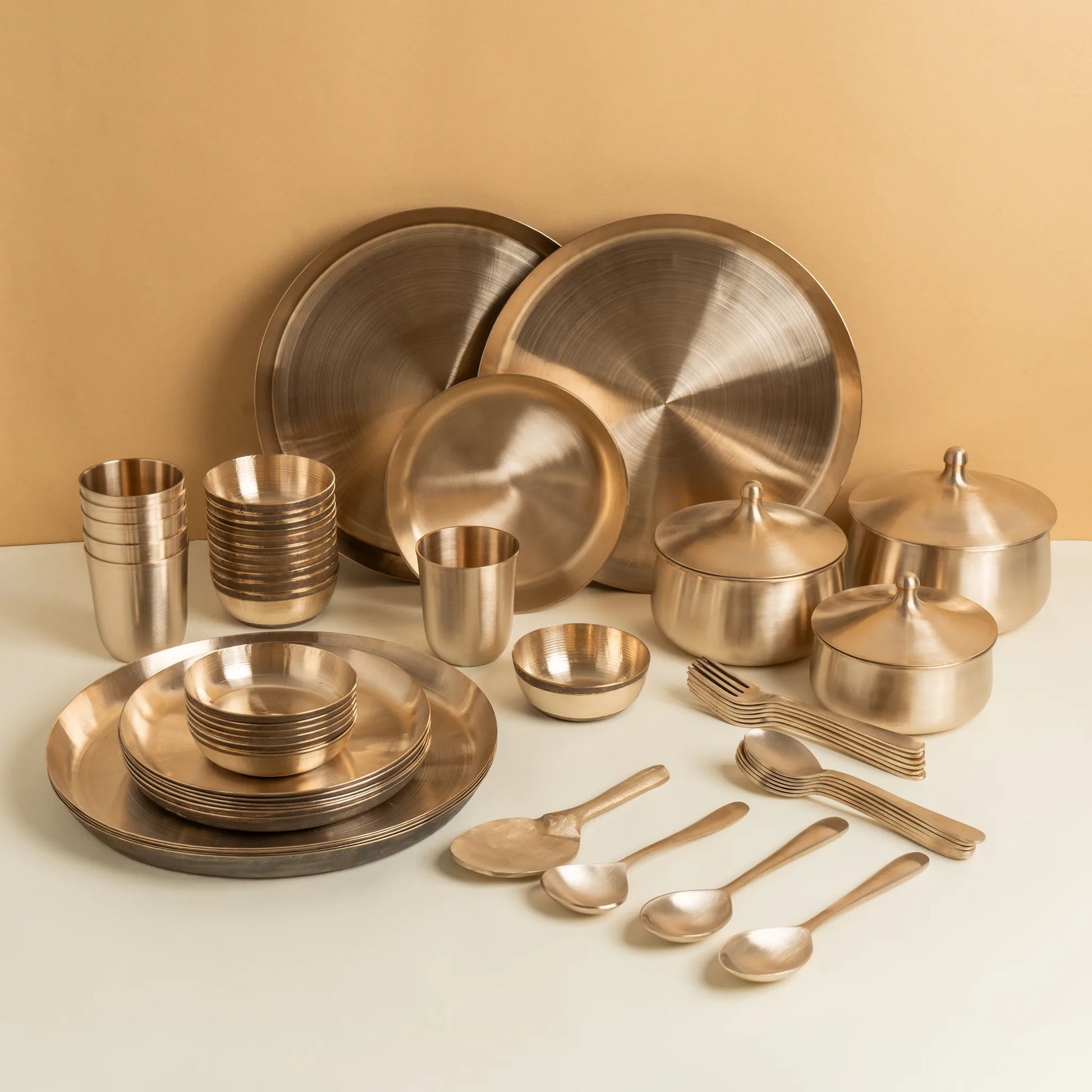 Kansawala kansa bhojan set indian dining, hand-beaten, view 11