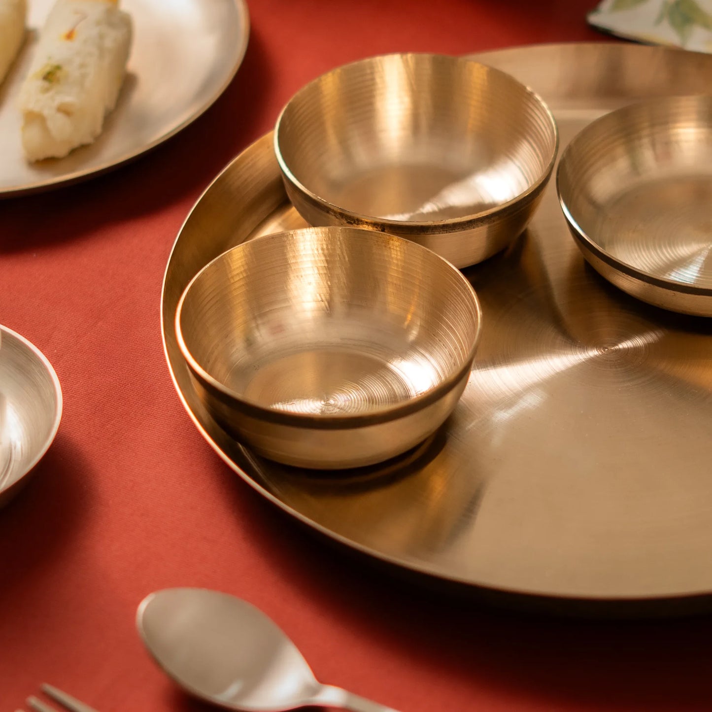 Kansawala kansa bronze dinnerware set 8 handmade 2, hand-beaten kansa