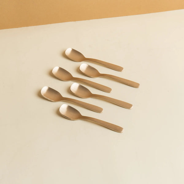 Kansa Dessert Spoon – 6 Piece — Matte