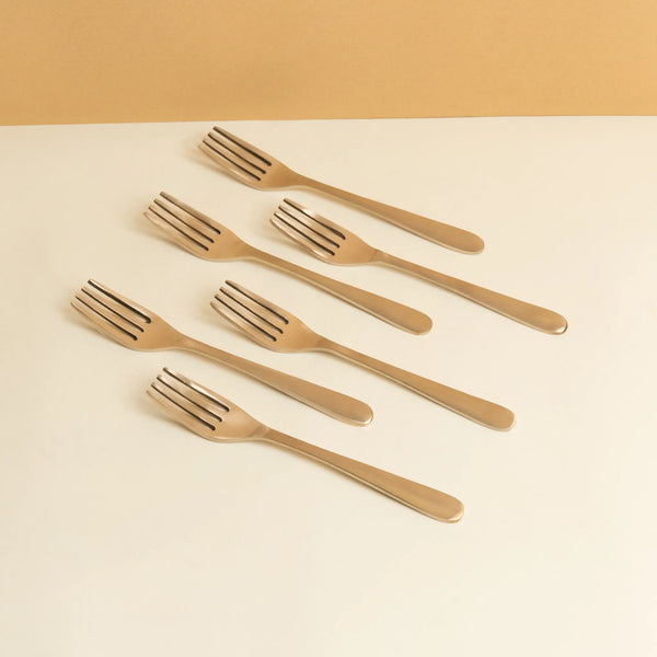Kansa Fork Set – 6 Piece — Matte