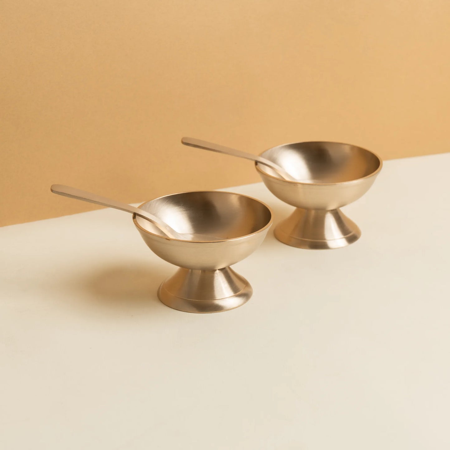 Kansawala kansa ice cream bowl 2 piece, matte finish, view 7