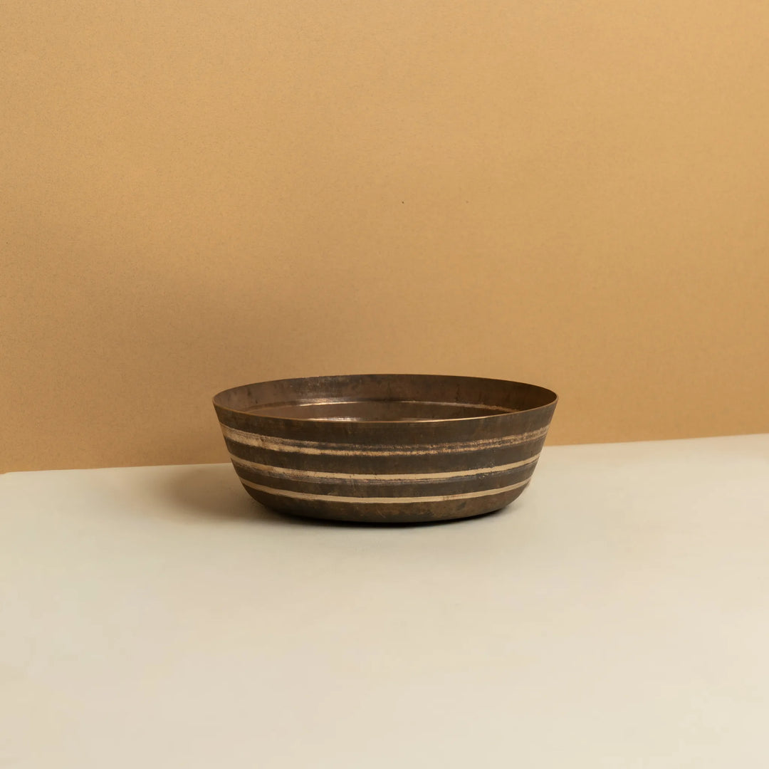 Kansawala kansa katori large bowl wedding gift, hand-beaten kansa bronze