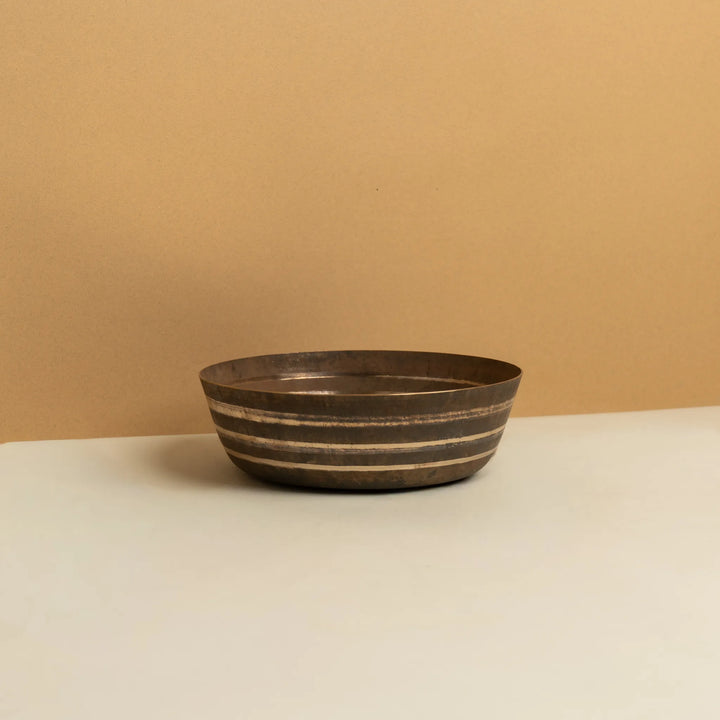 Kansawala kansa katori large bowl wedding gift, hand-beaten kansa bronze