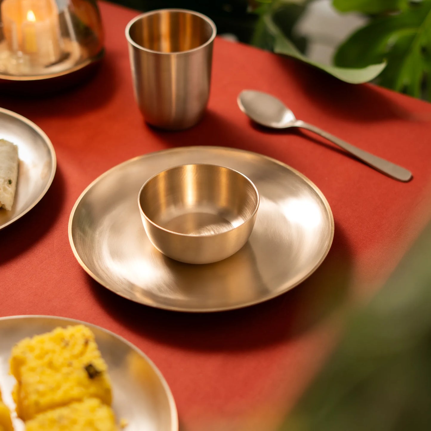 Kansawala kansa kids thali indian, matte finish, view 11