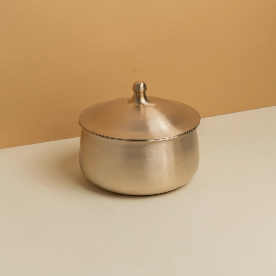 Kansawala kansa serving bowl 3 piece for family daily use, matte finish